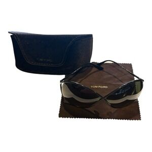 Tom‎ Ford Lilliana TF131 01P Black Gradient Sunglasses Made in Italy w/ Case